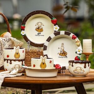 จาน ชาม กระต่ายวินเทจ